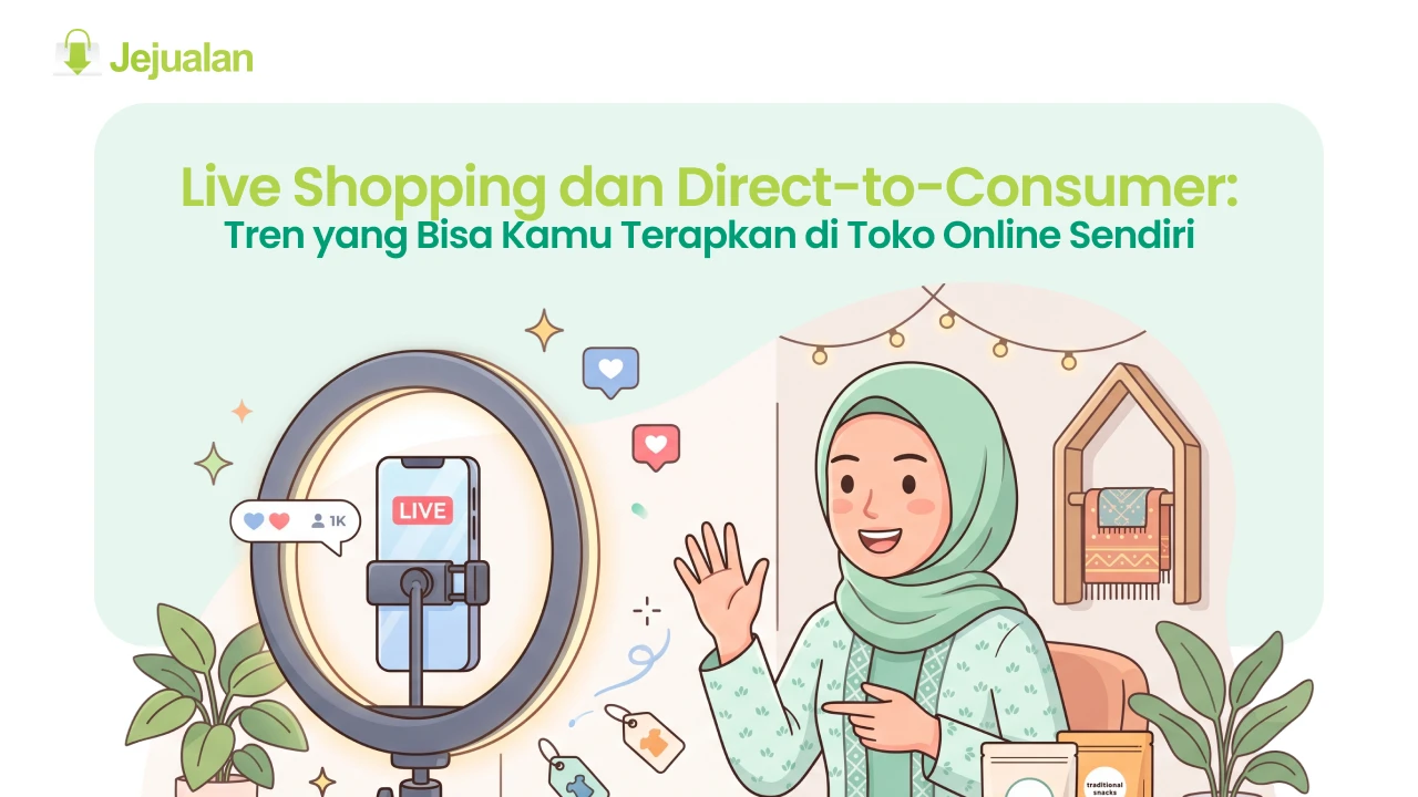 live shopping dan D2C untuk toko online